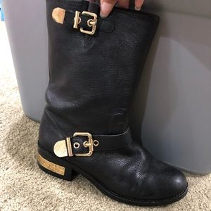 Black and gold Vince canuto boots
